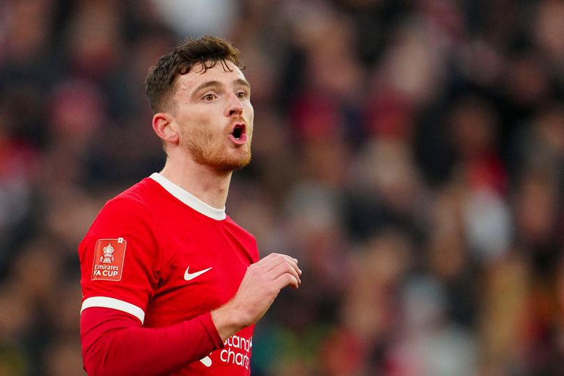 andrew robertson di terpa cedera dan tidak bisa bermain untuk besok